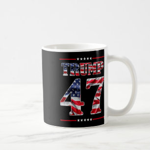 Taza De Café Elección presidencial 2024 de Trump con 45-47 mega