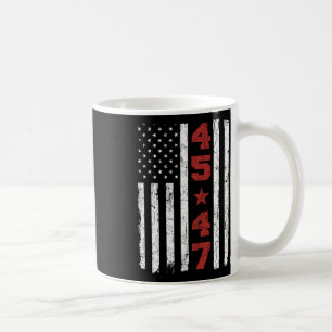 Taza De Café Elección presidencial de Trump con bandera norteam