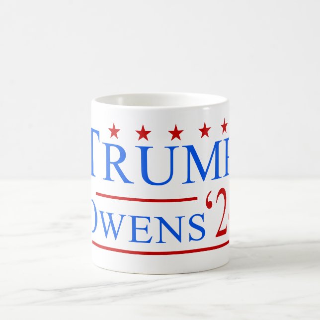 Taza De Café Elecciones de Donald Trump y Candace Owens 2024 en (Centro)