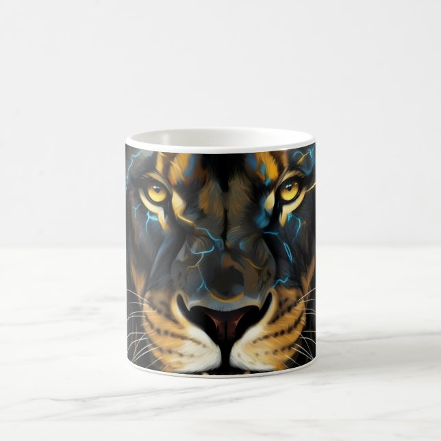 Taza De Café Electric Thunder Lion Coffee Mug (Centro)