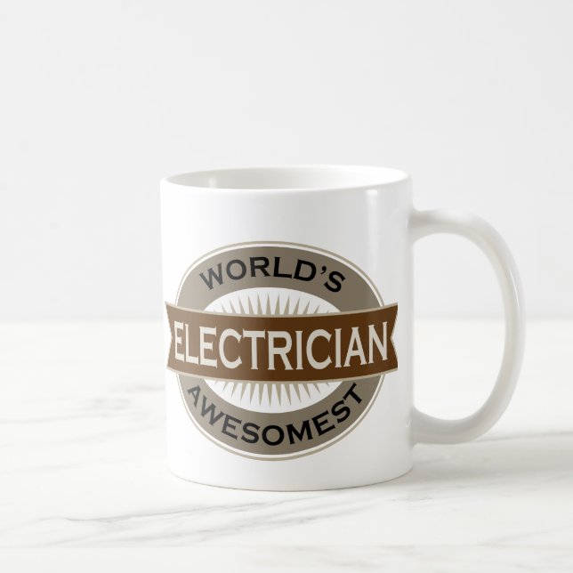 Taza De Café Electricista de Awesomest de los mundos (Derecha)