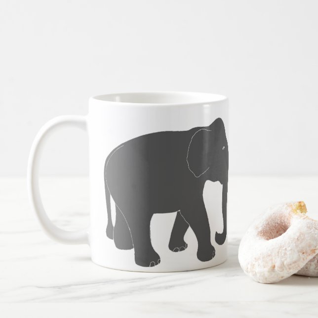 Taza De Café Elefante (Con donut)