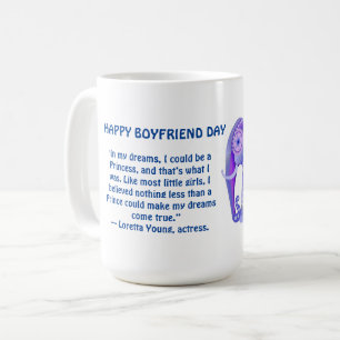 TAZA DE CAFÉ ELEFANTE AZUL GENIAL PARA NOVIO-