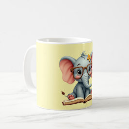 Taza De Café Elefante Bebé Sabio