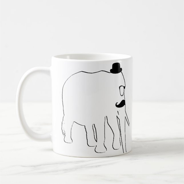 Taza De Café Elefante blanco (Izquierda)