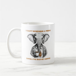 Taza De Café Elefante con café