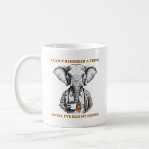 Taza De Café Elefante con café