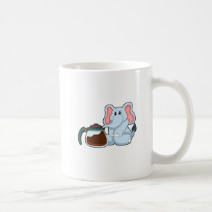 Taza De Café Elefante con cafetera