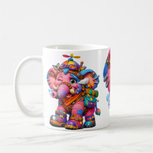 Taza De Café Elefante Crayon Sally