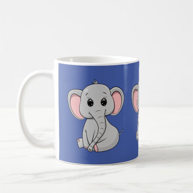 Taza De Café Elefante Cute (Izquierda)