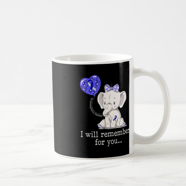 Taza De Café Elefante de Concienciación sobre Hidrocefalia 1 (Derecha)