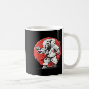 Taza De Café Elefante de Kickboxing Taekwondo Karate MMA Divert