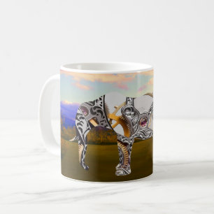 Taza De Café Elefante de reloj