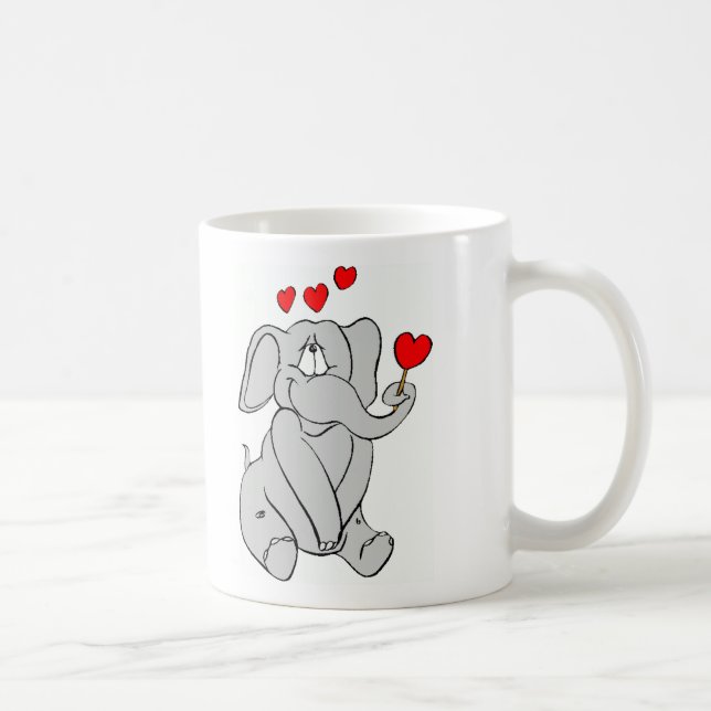 Taza De Café ¡Elefante del amor! (Derecha)