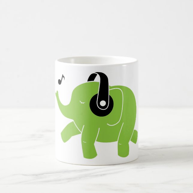 Taza De Café Elefante del baile (Centro)
