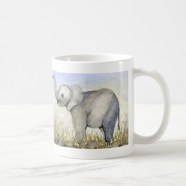 Taza De Café Elefante del bebé (Derecha)