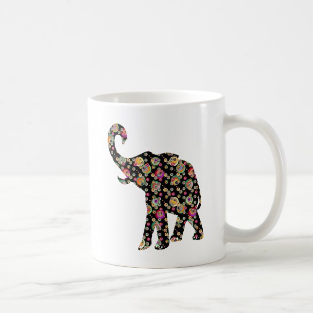 Taza De Café Elefante del Hippie (Derecha)