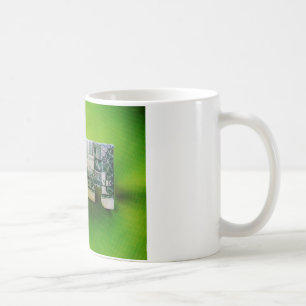 Taza De Café Elefante del origami de la factura del dólar sobre