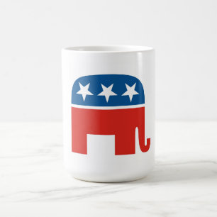 Taza De Café elefante del Partido Republicano de los Estados