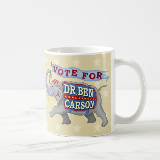 Taza De Café Elefante del presidente 2016 republicano de Ben (Derecha)
