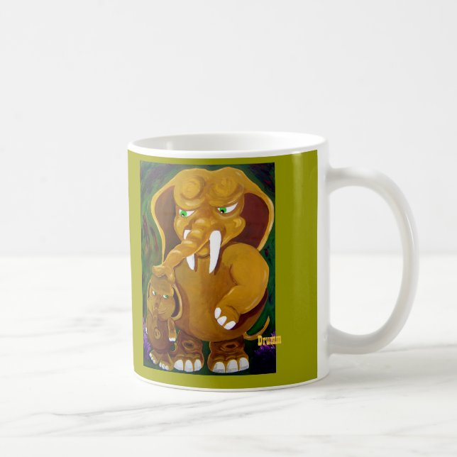 Taza De Café Elefante e hijo (Derecha)