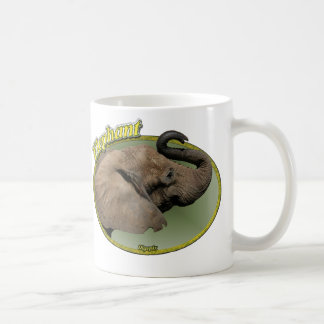 Taza De Café Elefante en óvalo
