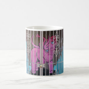 Taza De Café Elefante enjaulado