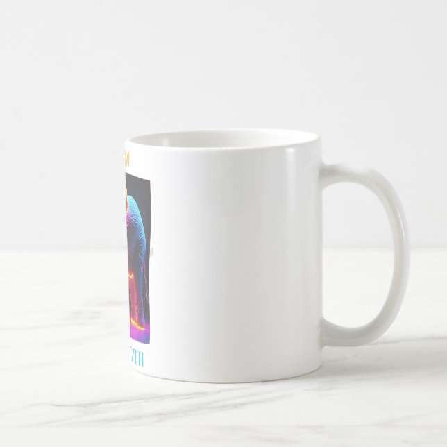 TAZA DE CAFÉ "ELEFANTE FUERZA DEL EQUIPO DE AMANTE" (Derecha)