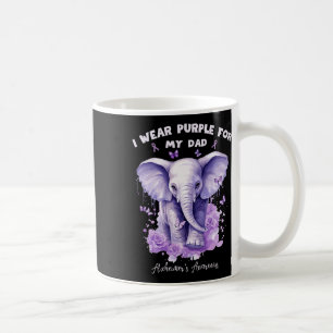 Taza De Café Elefante Llevo Morado Por Mi Padre Heimerheimer's 