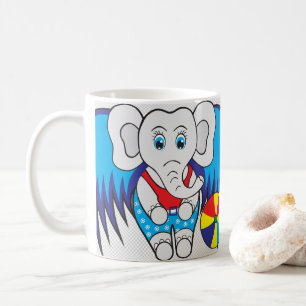 Taza De Café Elefante Majestuoso: un símbolo de fuerza y gracia