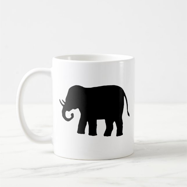 Taza De Café Elefante negro (Izquierda)