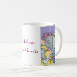 Taza De Café Elefante Niñez novio(a) AMA MUG *Personalizar
