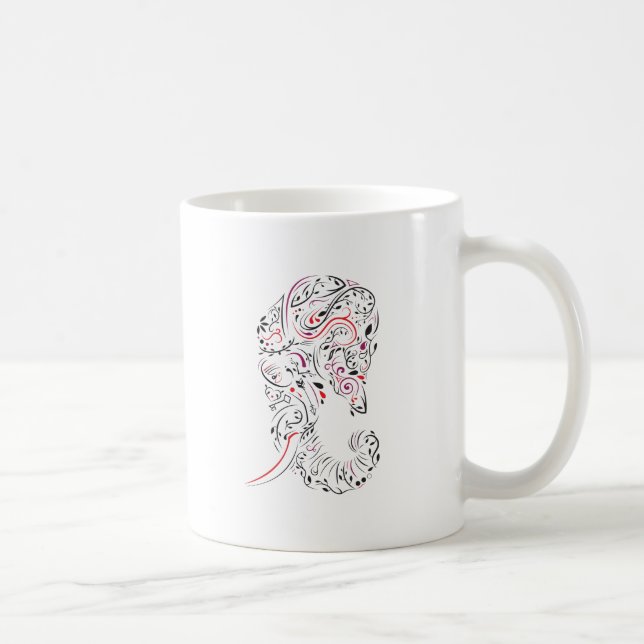 Taza De Café elefante ornamental (Derecha)