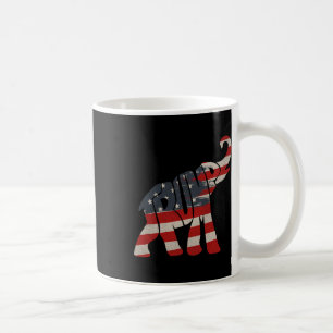 Taza De Café Elefante Republicano Trump 2024 partidario de Trum