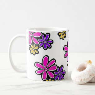 Taza De Café Elefante rosa Mug Floral
