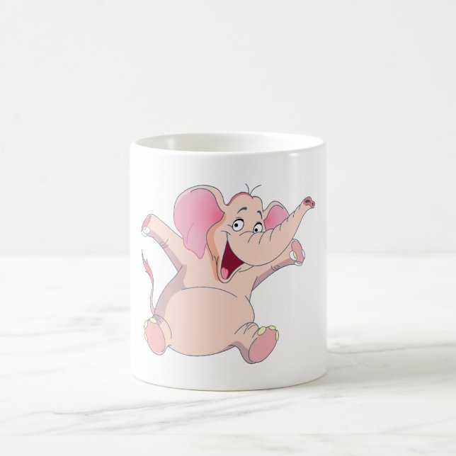 Taza De Café elefante rosa pink elephant (Centro)