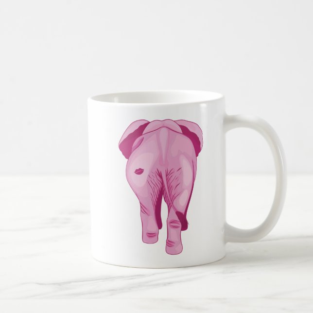 Taza De Café Elefante rosado SWAK (Derecha)