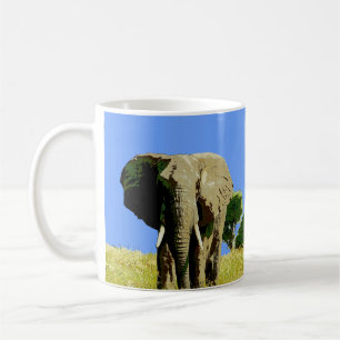 Taza De Café Elefante Safari Africano