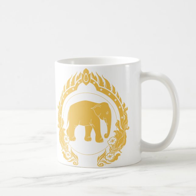 Taza De Café Elefante tailandés (Derecha)