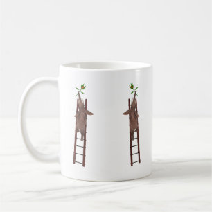 Taza De Café Elefante trepando una escalera