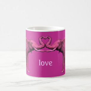 Taza De Café Elefantes rosas