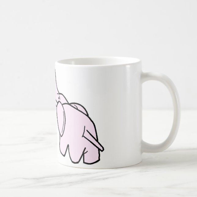Taza De Café Elefantes Snuggling (Derecha)