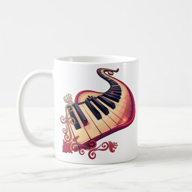Taza De Café Elegance in motion, the curved piano.  (Izquierda)
