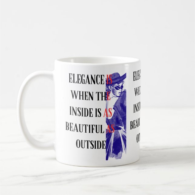 Taza De Café Elegance Women Mug (Izquierda)