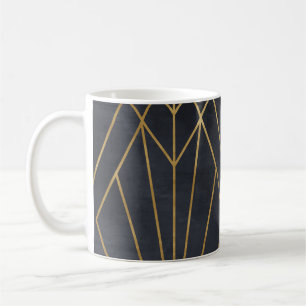 Taza De Café Elegancia Art Deco: Glamour geométrico