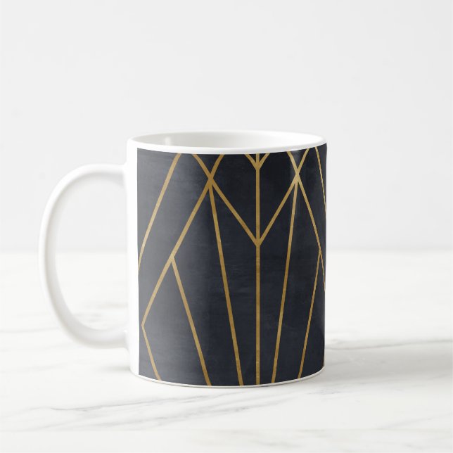 Taza De Café Elegancia Art Deco: Glamour geométrico (Izquierda)