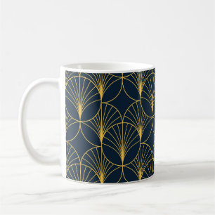 Taza De Café Elegancia Art Deco: Motivos de fans