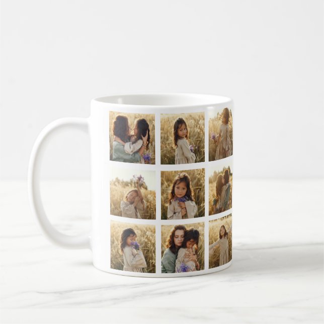 Taza De Café Elegancia de corazón multifoto (Izquierda)