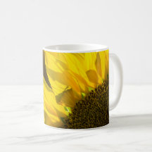Taza de café - Elegancia de girasol