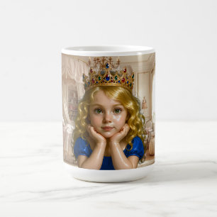 Taza De Café Elegancia de la Princesa Dorada